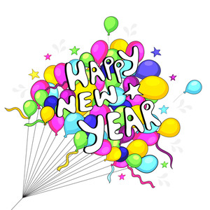 300x300 Creative Stars Decorated Beautiful Greeting Card Design For Happy