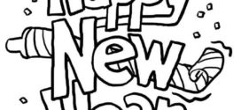 272x125 New Year Clip Art Black And White Happy Holidays! On Happy New