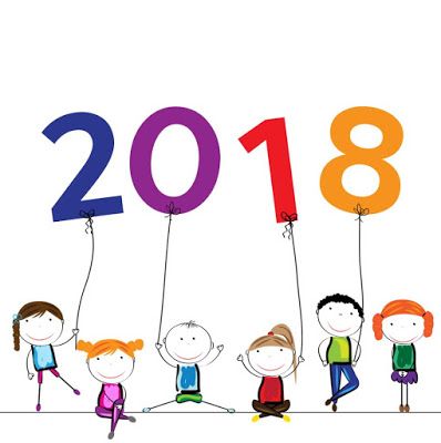 398x400 2018 Cartoon New Year Clip Art Merry Christmas Amp Happy New Year