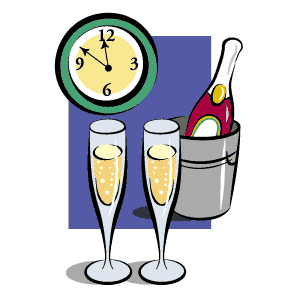 300x300 New Year's Eve Clipart