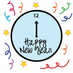 236x236 Clock Clipart New Years Eve