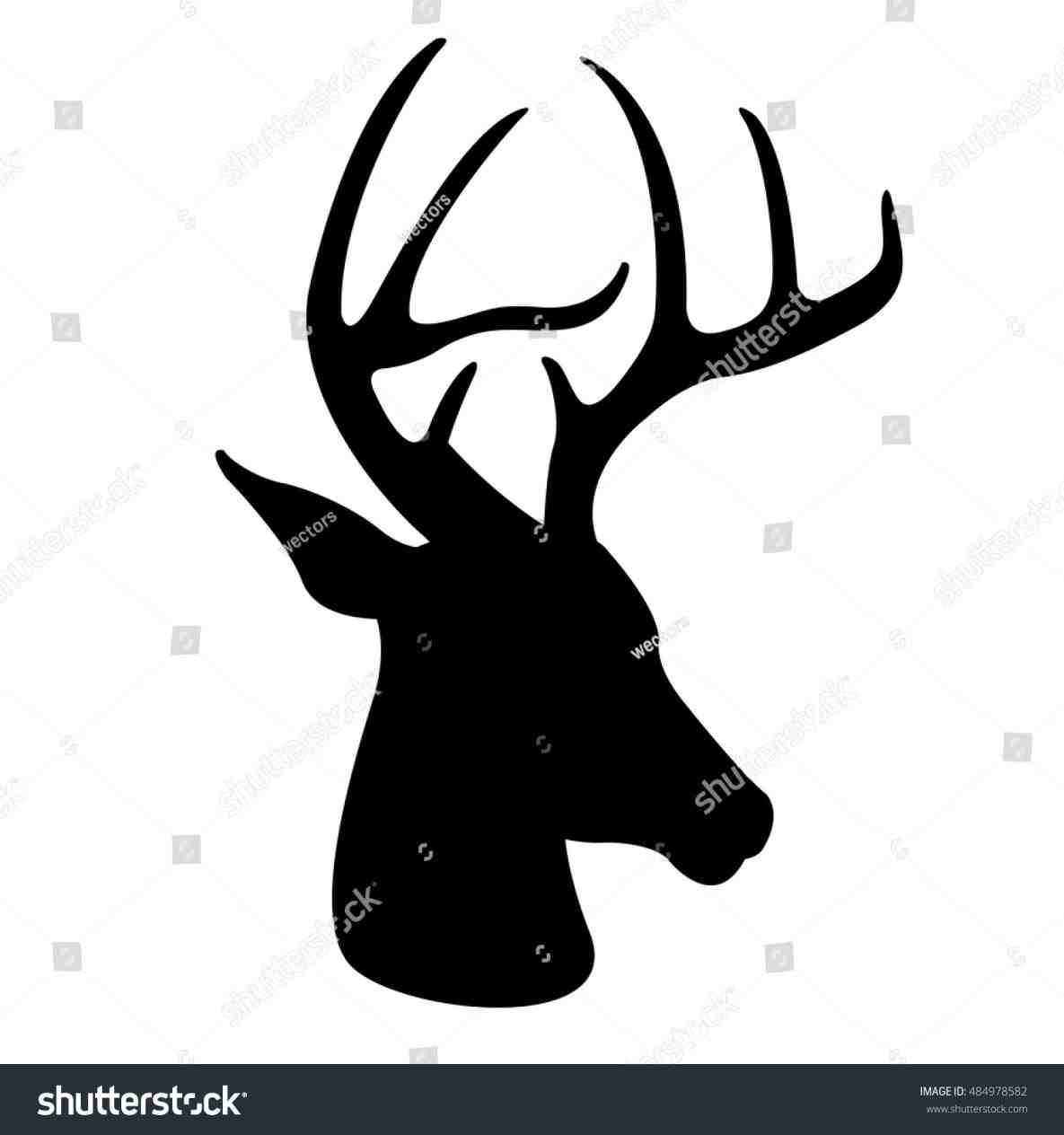 1185x1264 On Cliparts Cliparts Christmas Reindeer Head Silhouette Free