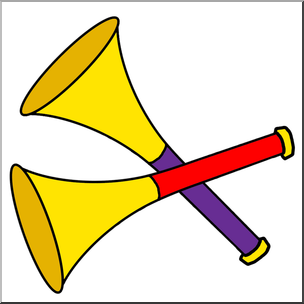 304x304 Clip Art New Year Party Horns Color I Abcteach