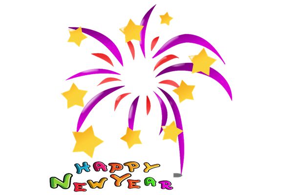 600x400 Happy New Year Fireworks Clip Art 379832 Apps For Pc Planet