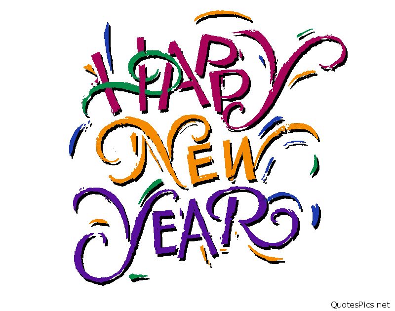 800x630 Happy New Year Black And White Clipart