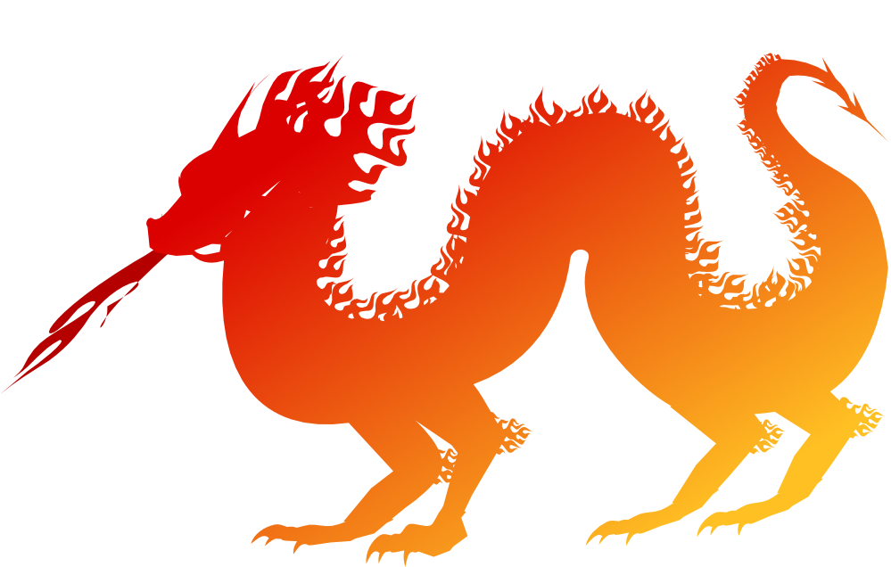 999x636 Chinese New Year Dragon Clip Art Orange.png
