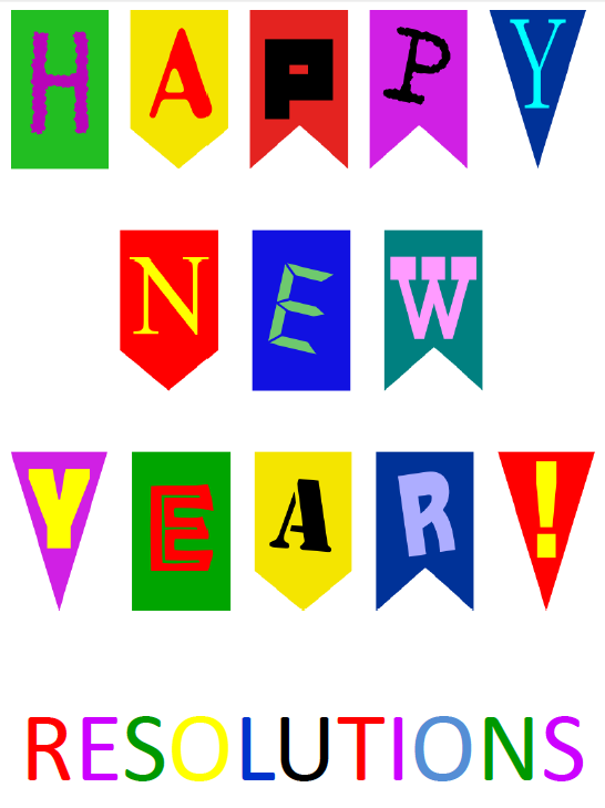 546x729 New Years Resolutions + Clipart