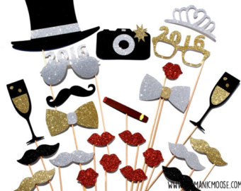 340x270 2018 New Year's Eve Photo Booth Props Collectionprintable