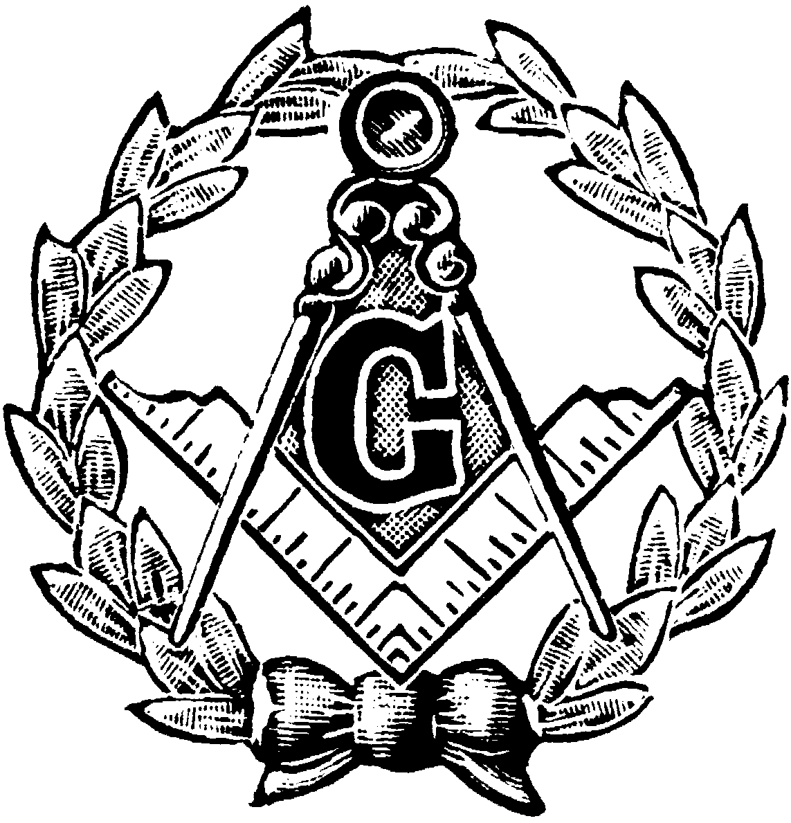 1143x1189 Black Masonic Clipart