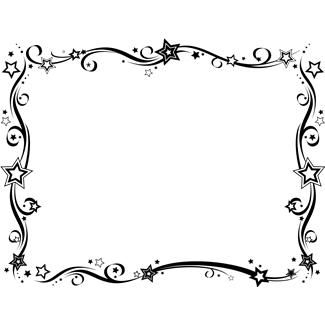 325x325 Black White New Year Border New Years Eve Clip Art Black