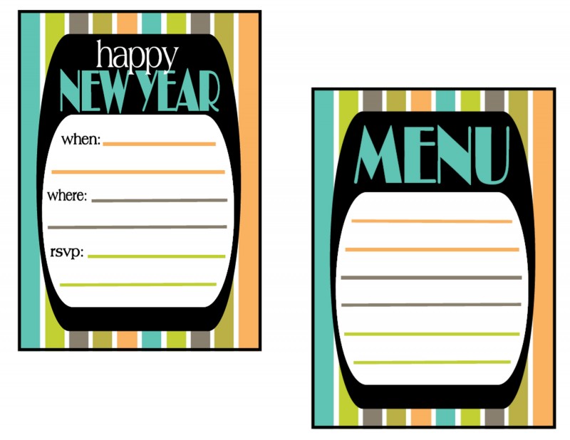 800x618 Free New Years Party Invitation Border Template Clipart