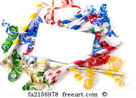 270x194 Free Art Print Of New Years' Eve Party Hats On Black Background