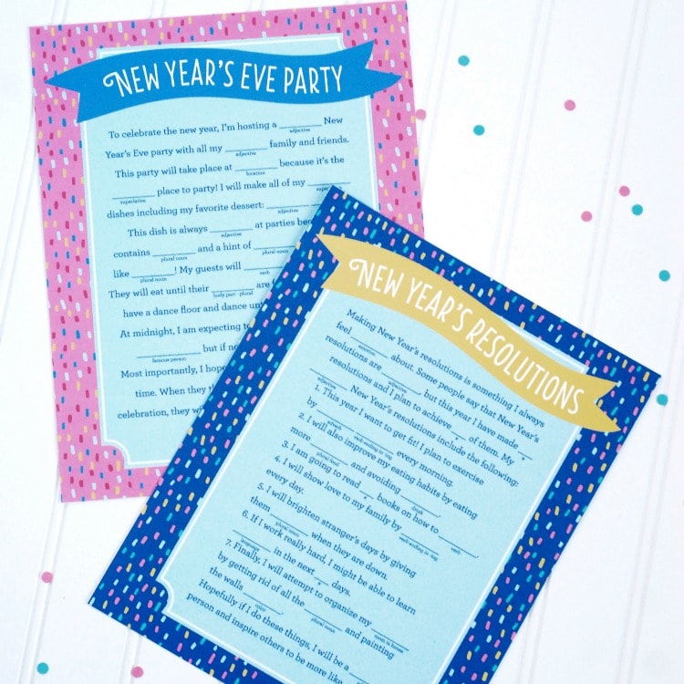750x750 New Year's Eve Mad Libs