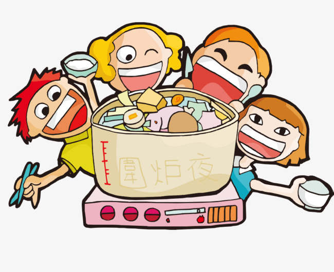 650x530 The Family Are Eating, Whole Family, New Year's Eve, Be At Table