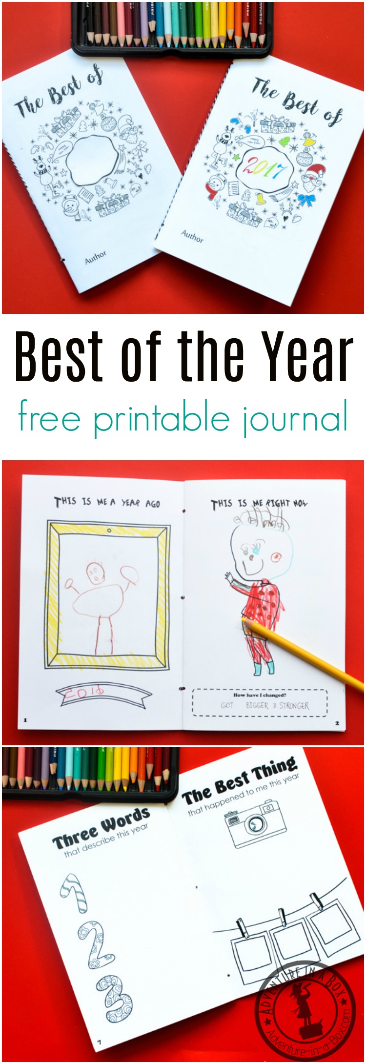 750x2180 Best Of The Year Free Printable Journal For Kids To Fill On New