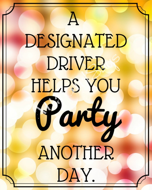 640x800 Designated Driver New Year's Eve Party Printable