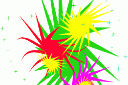 450x300 Exploding Fireworks Clip Art
