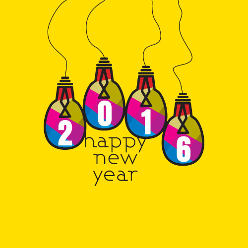 500x500 Creative 2016 New Year Design Vector Collection 05