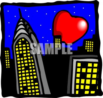 350x334 Royalty Free Clip Art Image The Big Apple, New York City