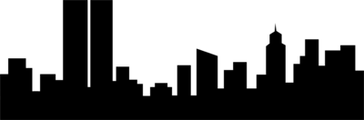 400x132 New York City Skyline Outline