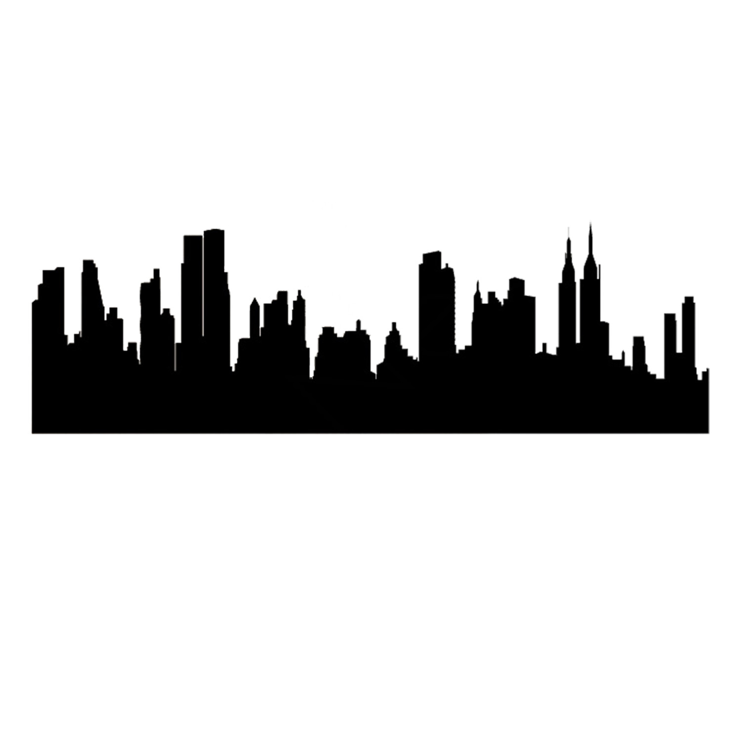 New York City Skyline Outline | Free download on ClipArtMag