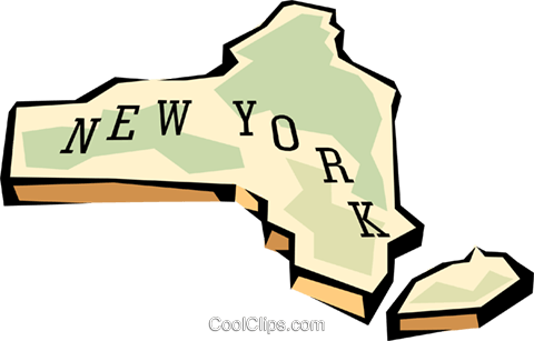 480x307 Clipart New York State Map