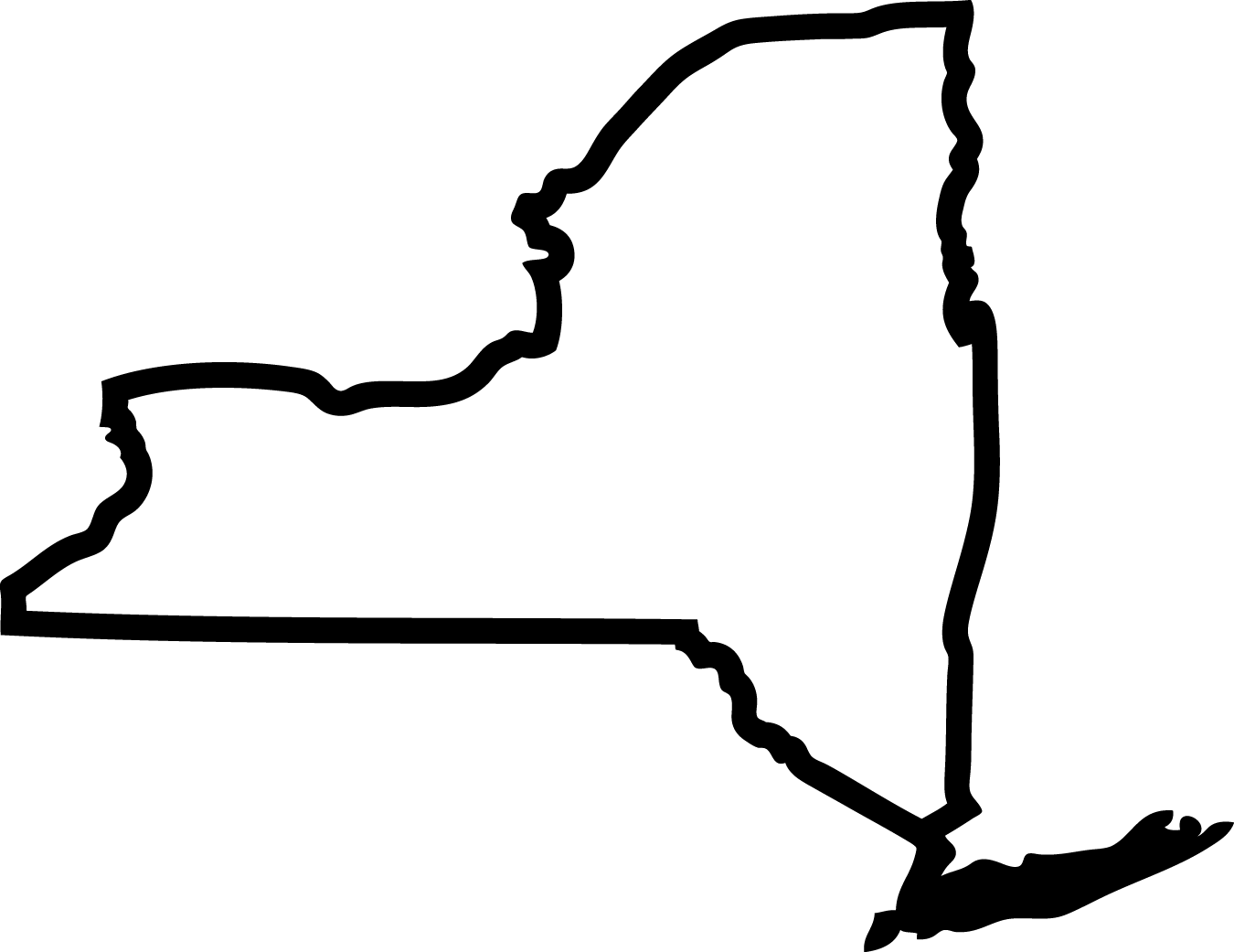 1350x1041 State Of New York Clipart