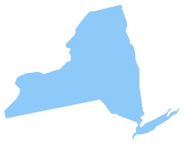 369x288 New York State Map Clipart
