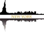 170x124 Clip Art Of New York Skyline K9511637