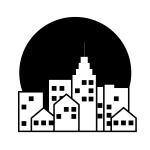 150x150 New York City Skyline Royalty Free Vector Clip Art Image