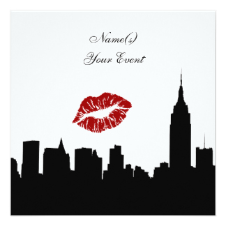 324x324 New York Silhouette Invitations Amp Announcements Zazzle