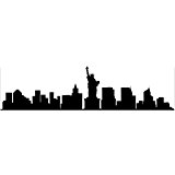 160x160 New York Skyline Silhouette A4 Edible Icing Cake Side Strips (3 X