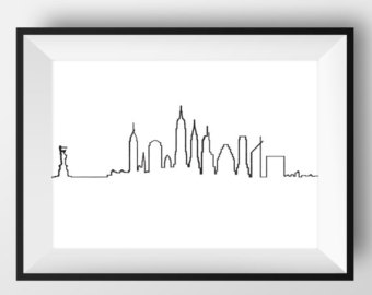 340x270 New York Skyline Etsy