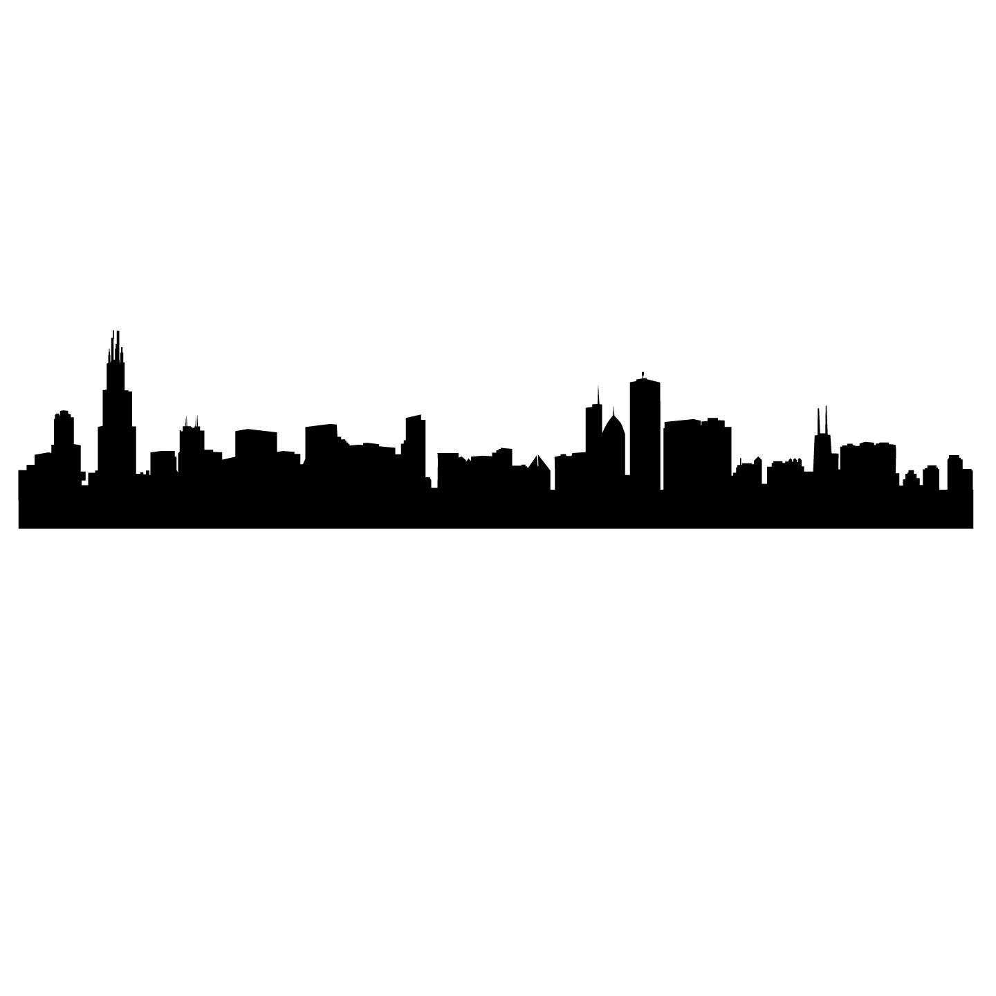 1440x1440 Skyline Clipart Silhouette