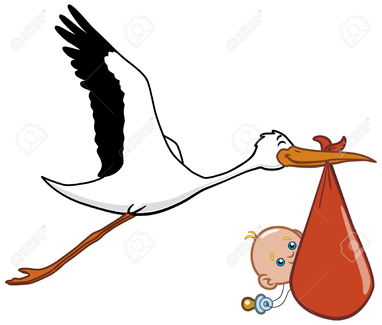 1300x1106 Stork Clipart Newborn Baby