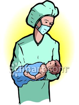 263x350 Doctor Holding A Newborn Baby