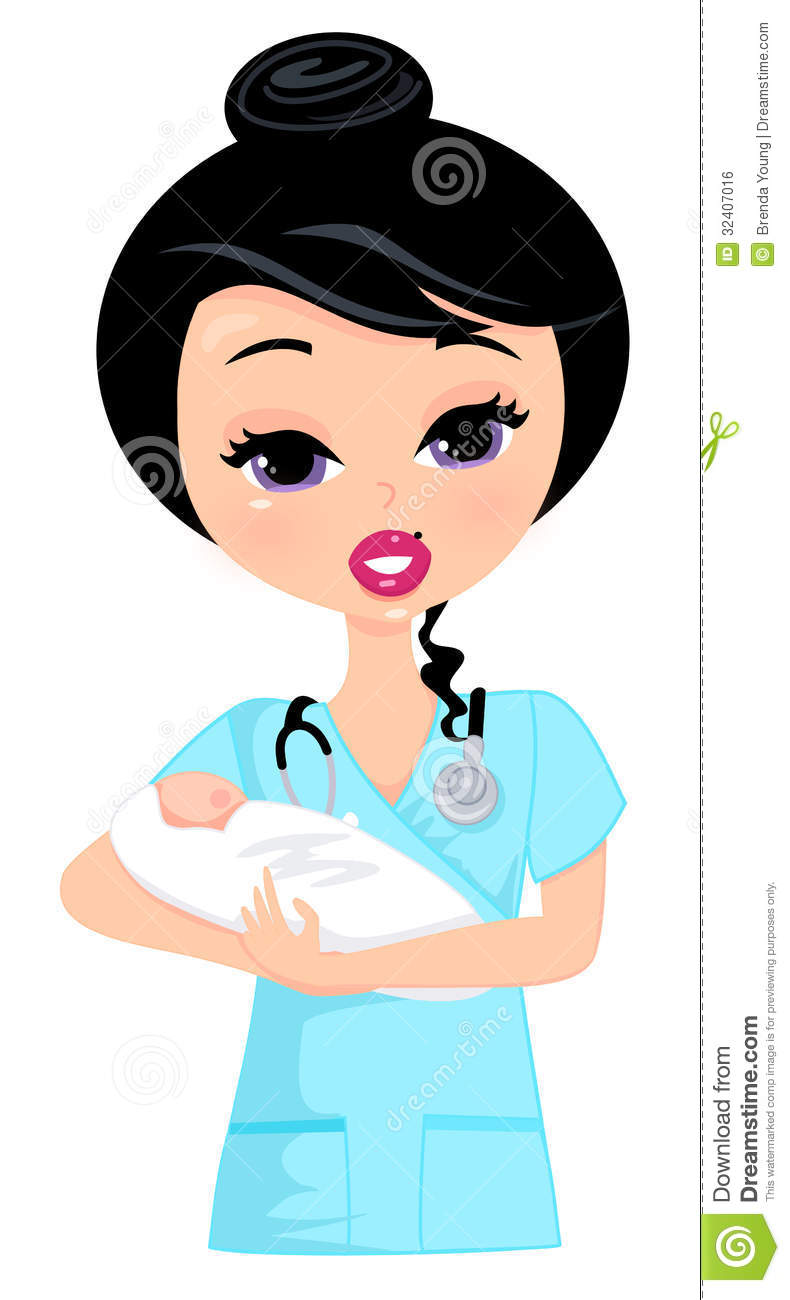 790x1300 Nurse Clipart Baby Nurse