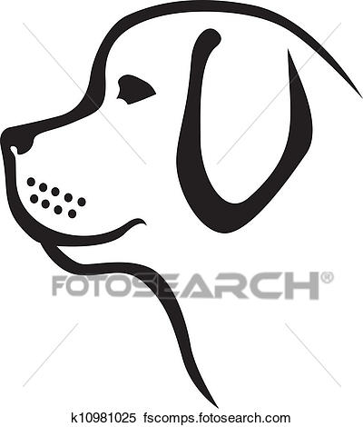 400x470 Clipart Of Dog Profile K10981025