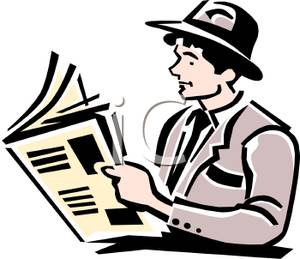 300x259 Businessman Reading A Newspaper