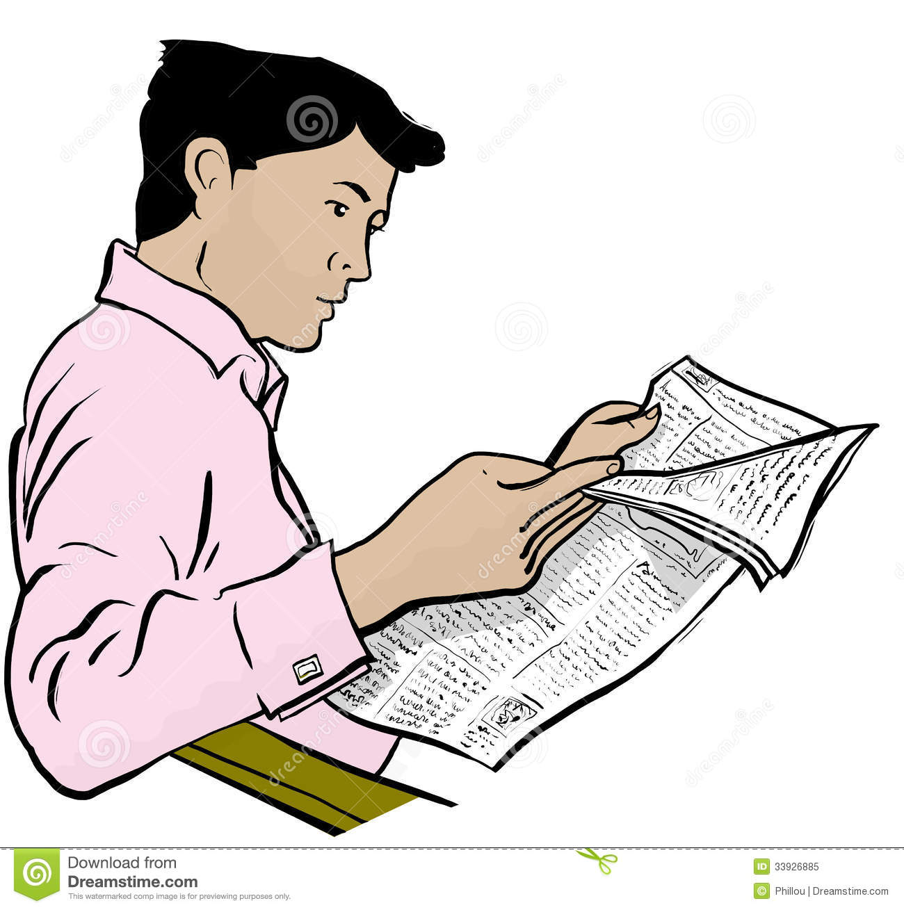 1300x1309 Man Reading Newspaper Clip Art 101 Clip Art