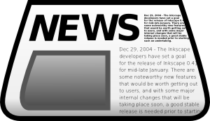 300x174 Newspaper Clip Art Free Vector 4vector