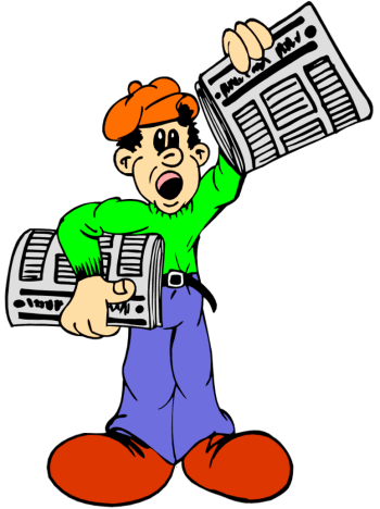 350x468 Newspaper Boy Clip Art Glacier Clipart Panda
