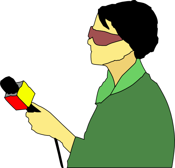 600x573 Tv News Reporter Clip Art