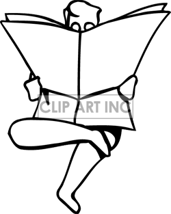 250x313 Blacknd White Man Sitting With His Legs Crossed Reading