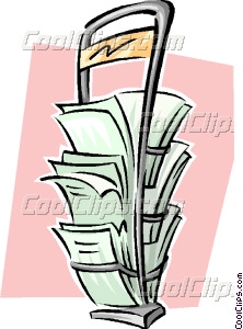 222x300 Newspaper Stand Vector Clip Art