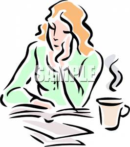 266x300 Coffee Clipart Newspaper