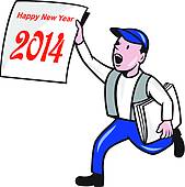 169x170 Newspaper Boy Clip Art