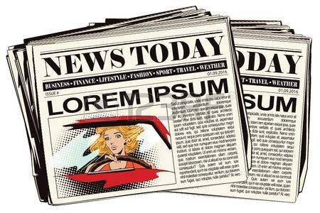450x300 Shocking Clipart Newspaper Report