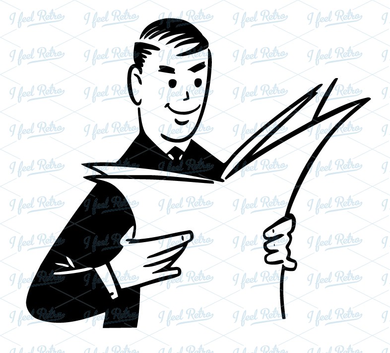786x710 Man With Newspaper Clipart