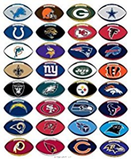 264x320 Nfl Stickers Set. 50 Football Helmet Stickers (All 32